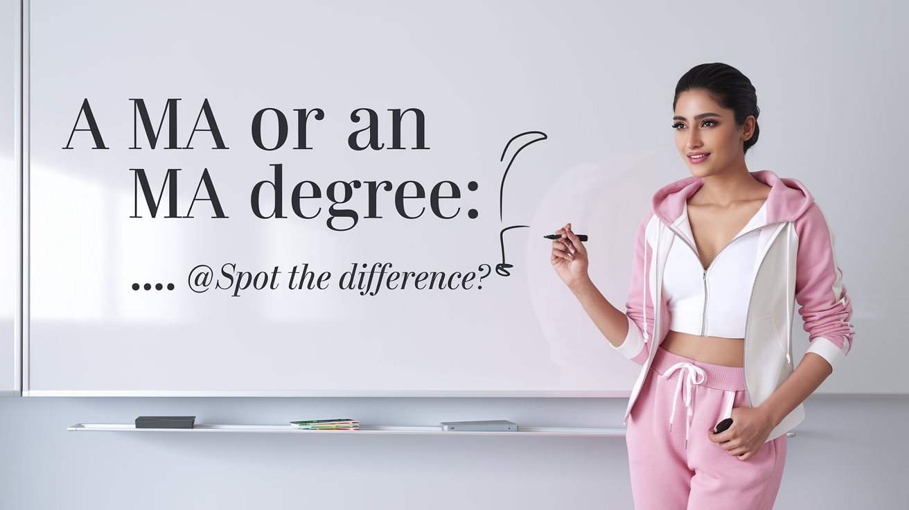 A MA or An MA Degree