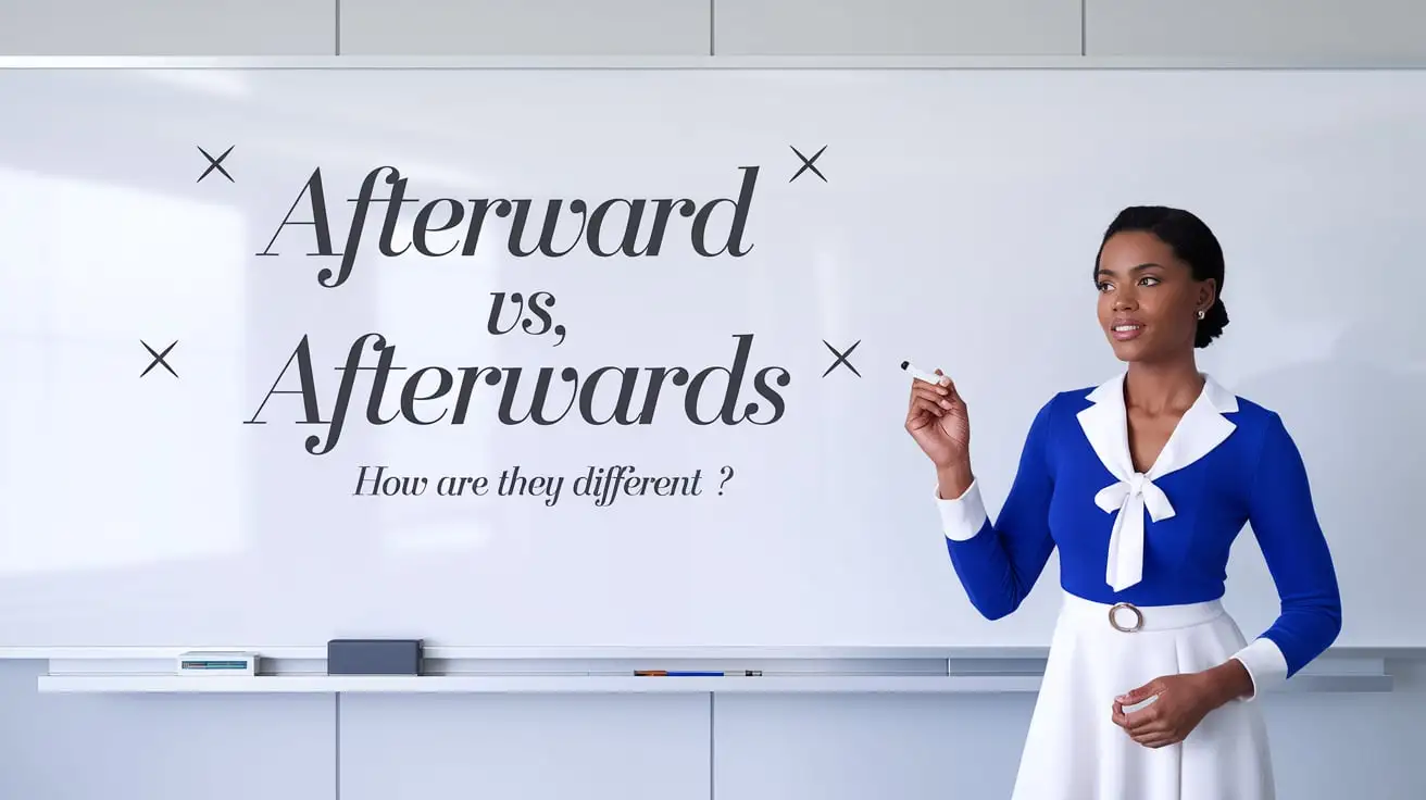 Afterward vs. Afterwards