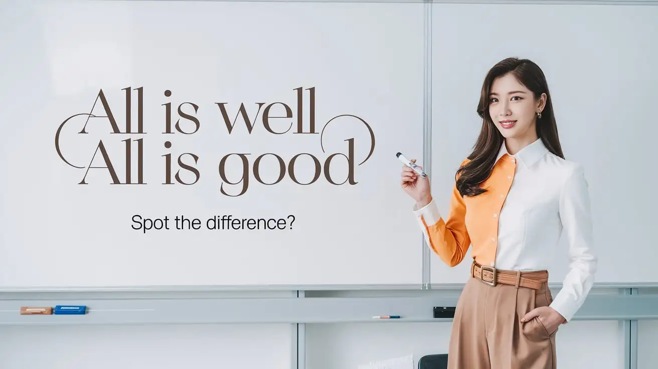 All Is Well or All Is Good