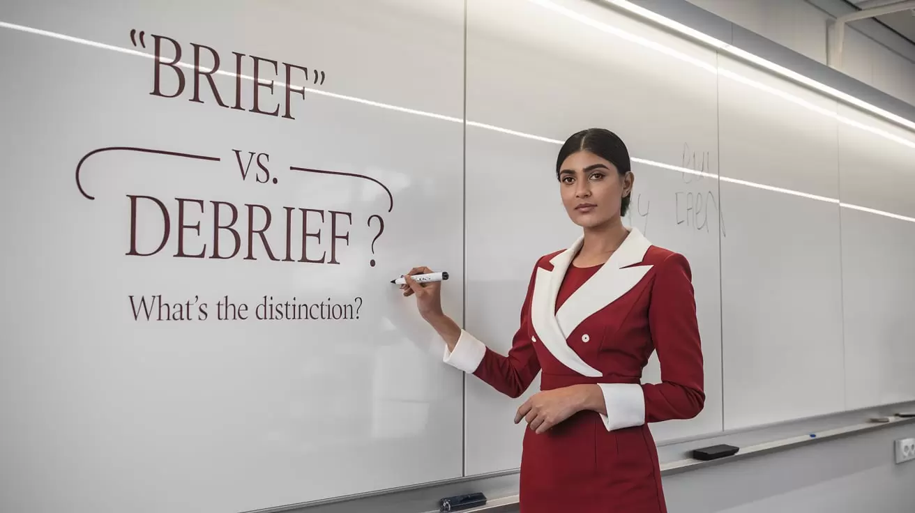 "Brief" vs. "Debrief"