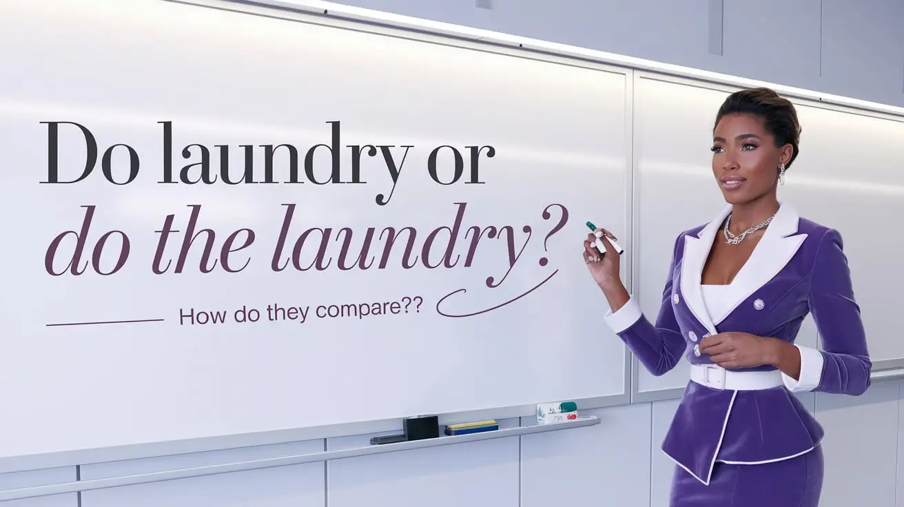 Do Laundry or Do the Laundry