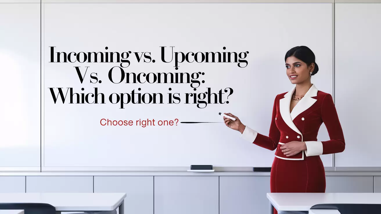 "Incoming vs. Upcoming vs. Oncoming