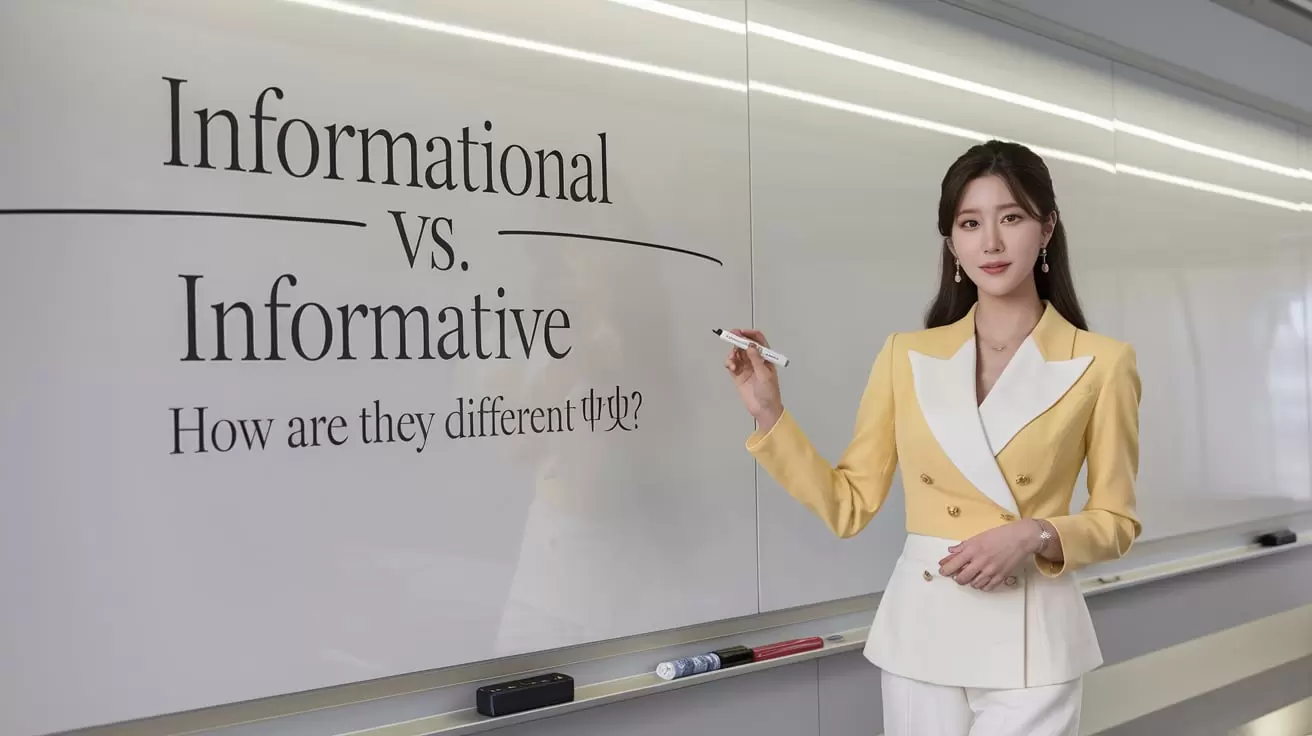 "Informational" vs. "Informative" Texts