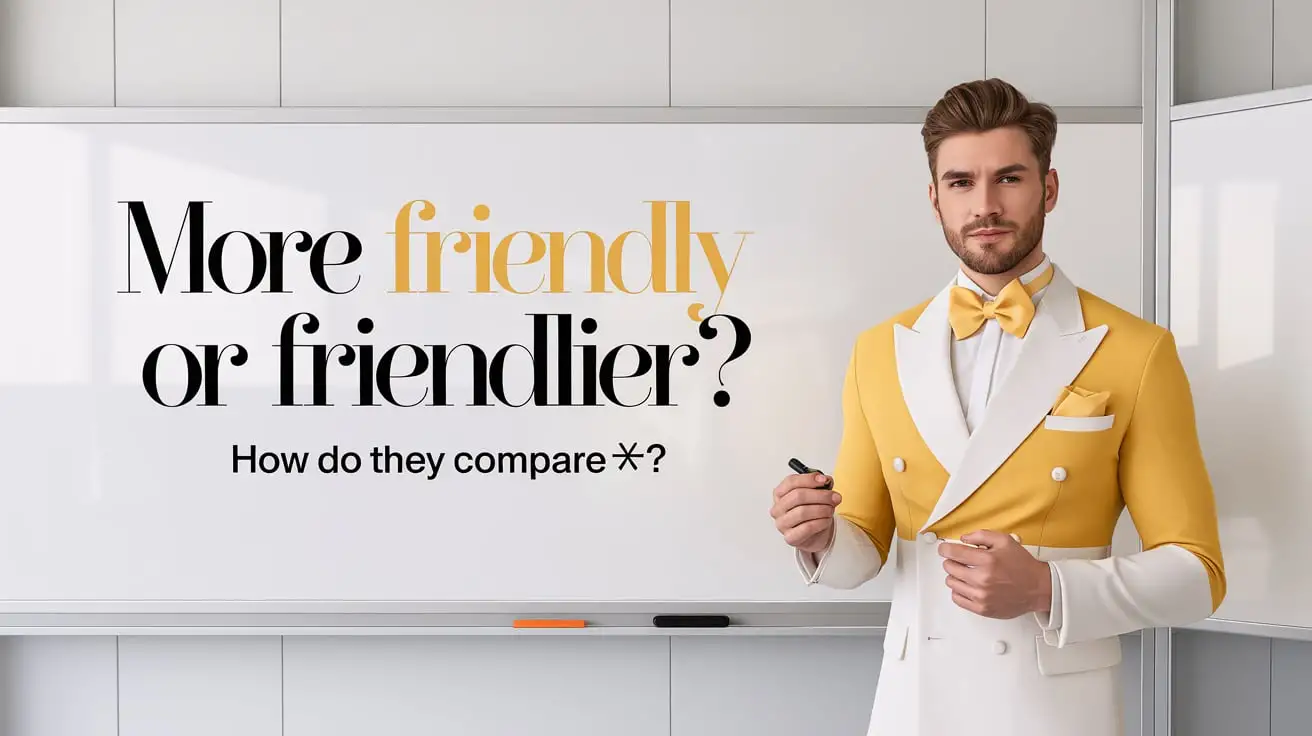 More Friendly Or Friendlier