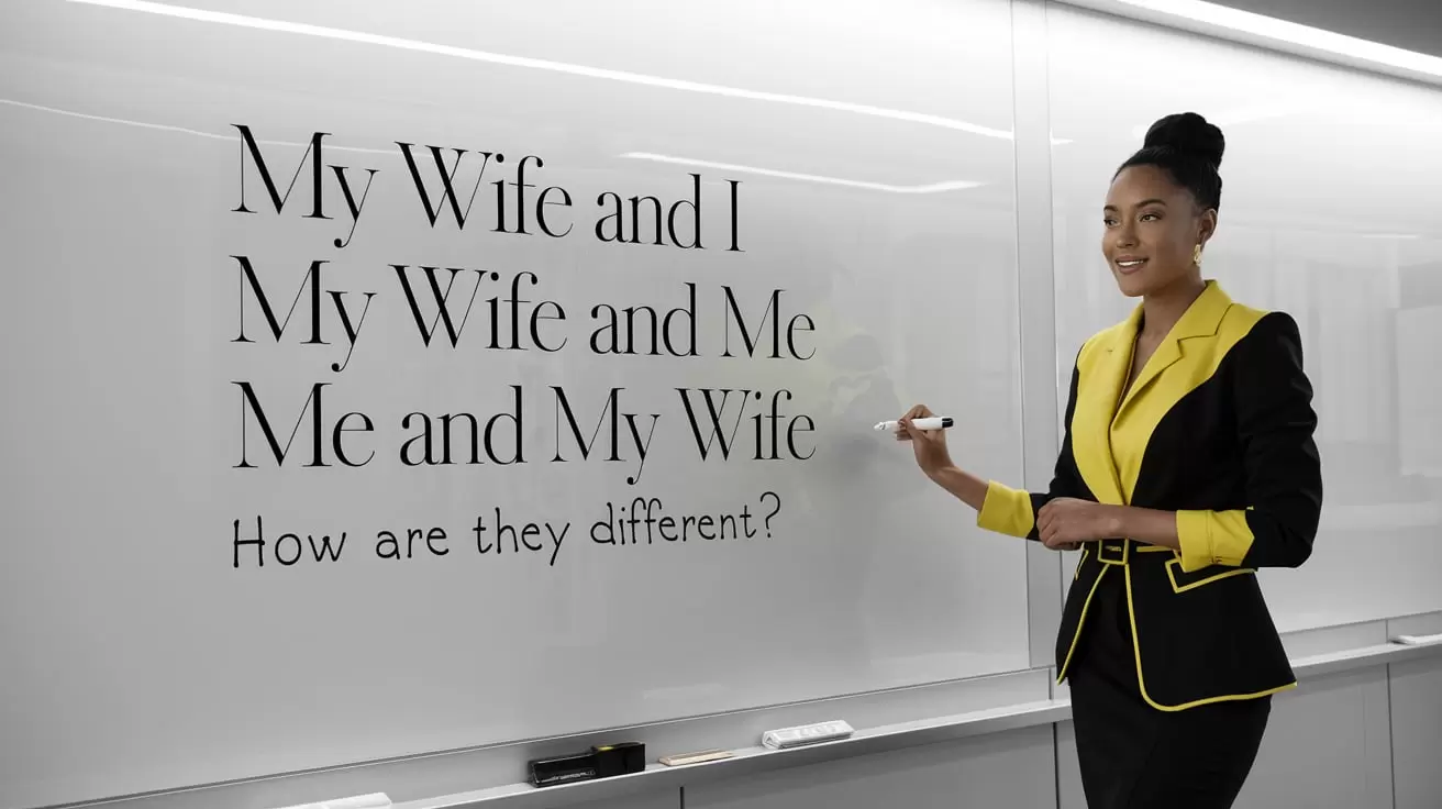 “My Wife and I” vs. “My Wife and Me” vs. “Me and My Wife”