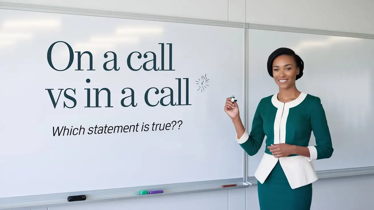 On a Call vs In a Call
