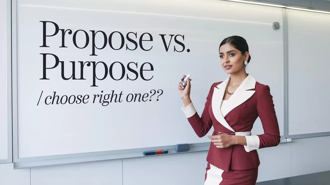 Propose vs. Purpose