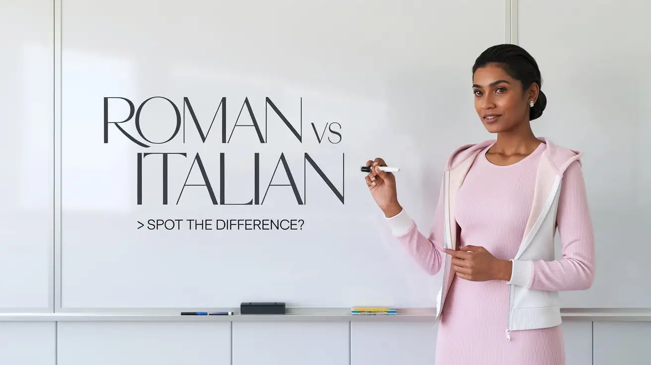 Roman vs Italian