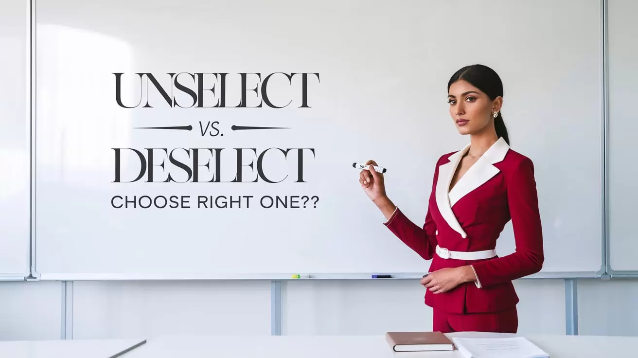 Unselect vs. Deselect