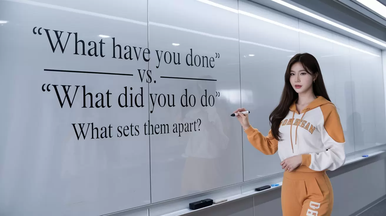 "What Have You Done" vs. "What Did You Do"