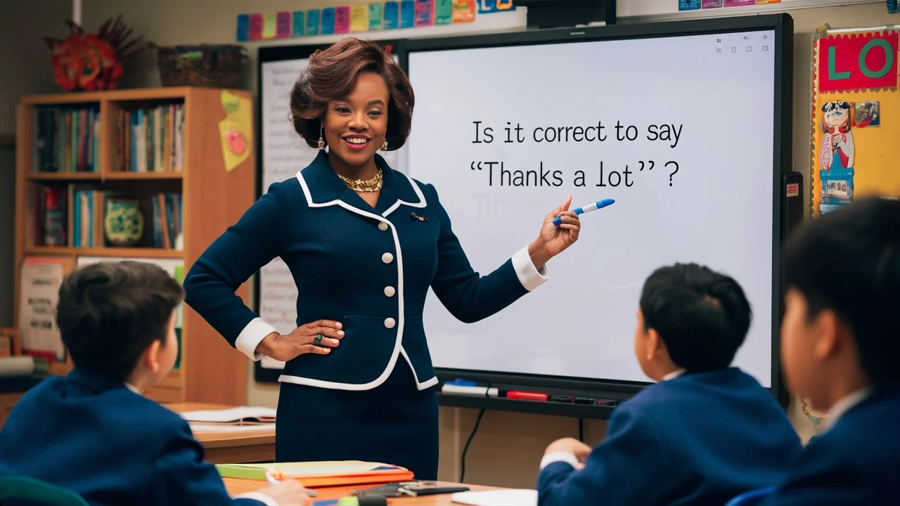 Is It Correct to Say “Thanks a Lot”