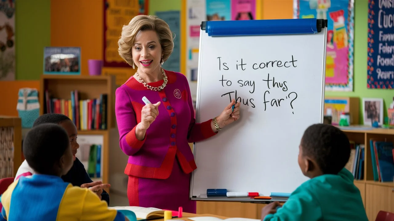 Is It Correct to Say “Thus Far”