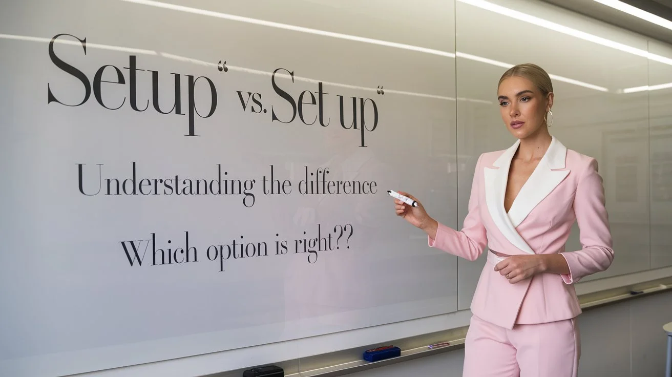 Setup vs Set Up