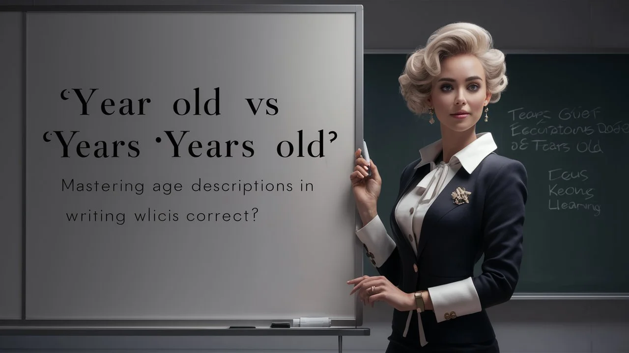 "Year Old" vs. "Years Old