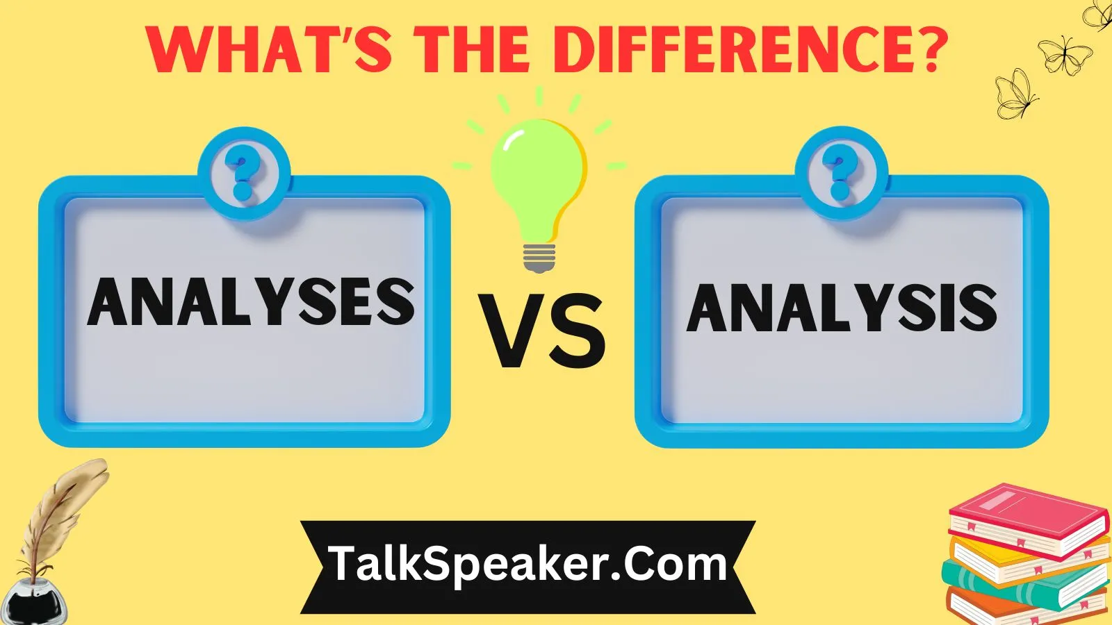 Analyses vs Analysis
