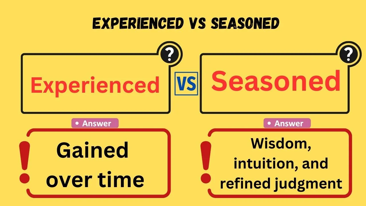 Experienced vs Seasoned