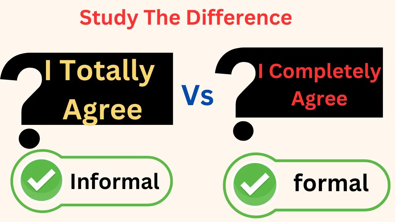 I Totally Agree vs I Completely Agree