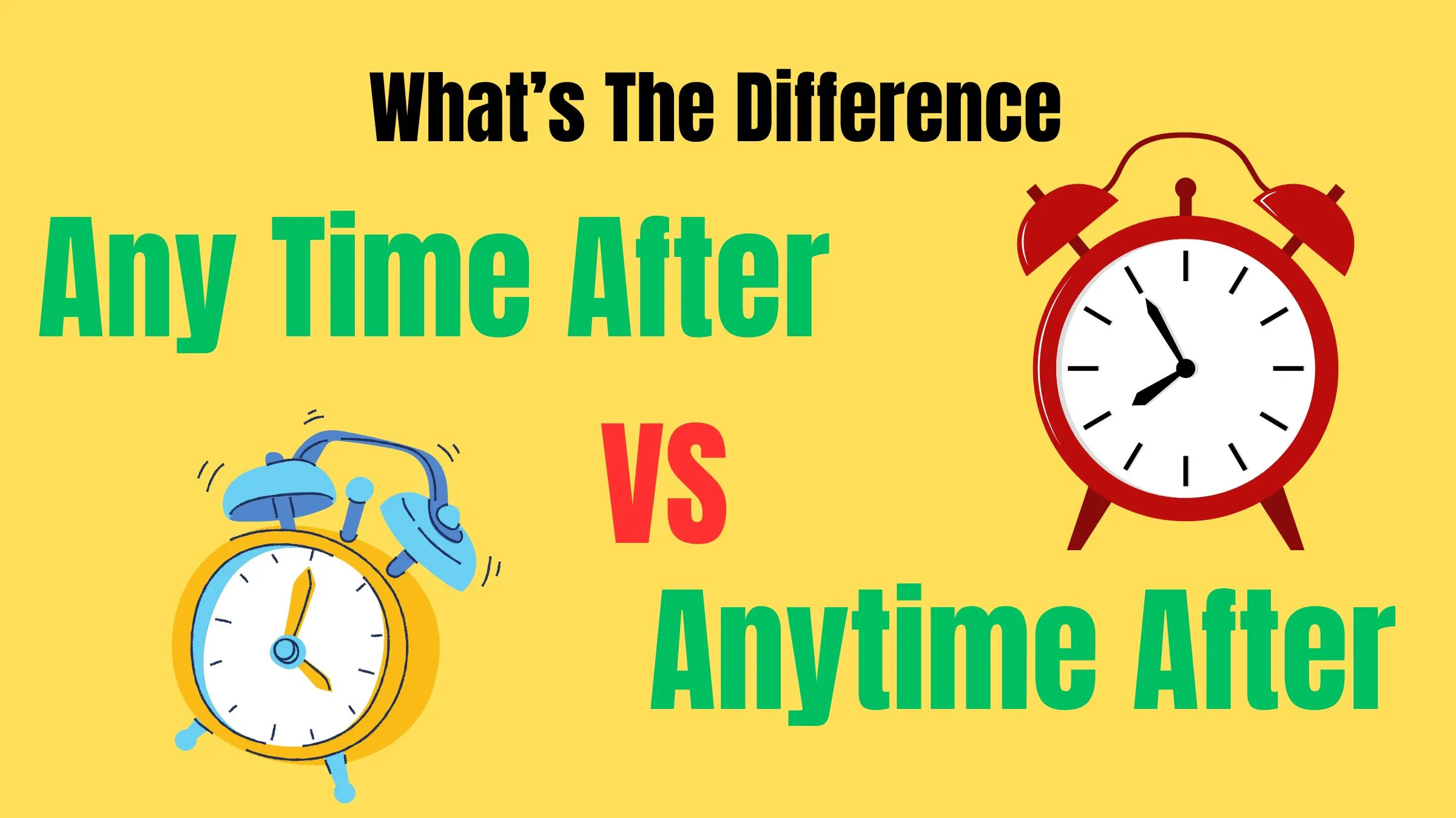 Any Time After vs Anytime After