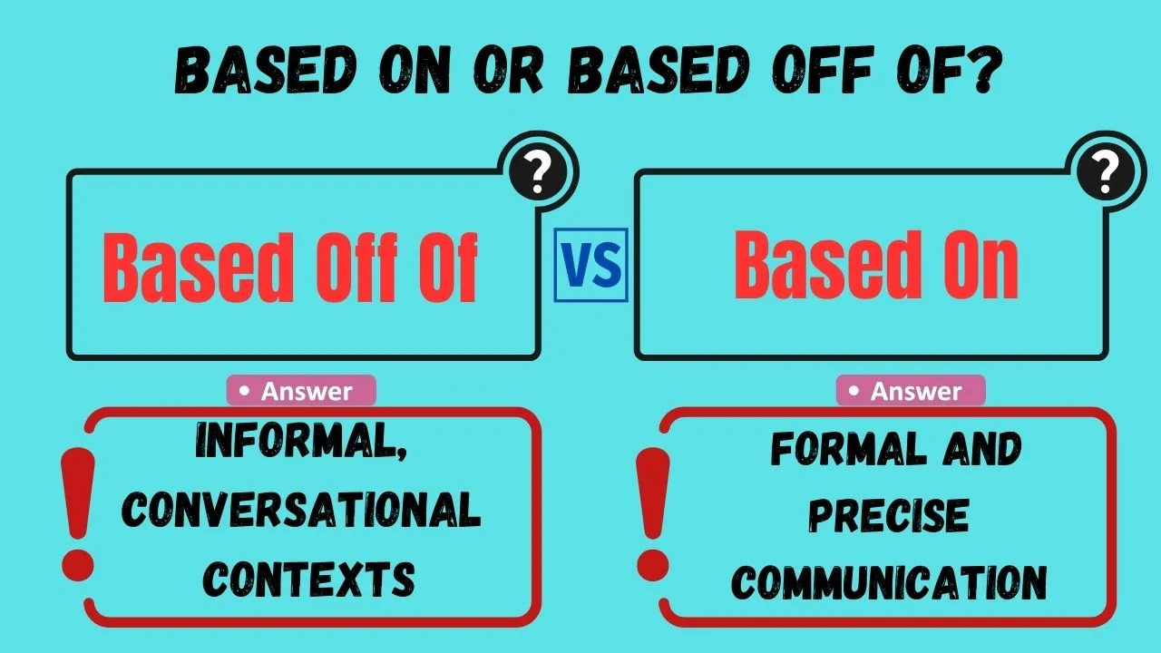 Based On or Based Off Of?