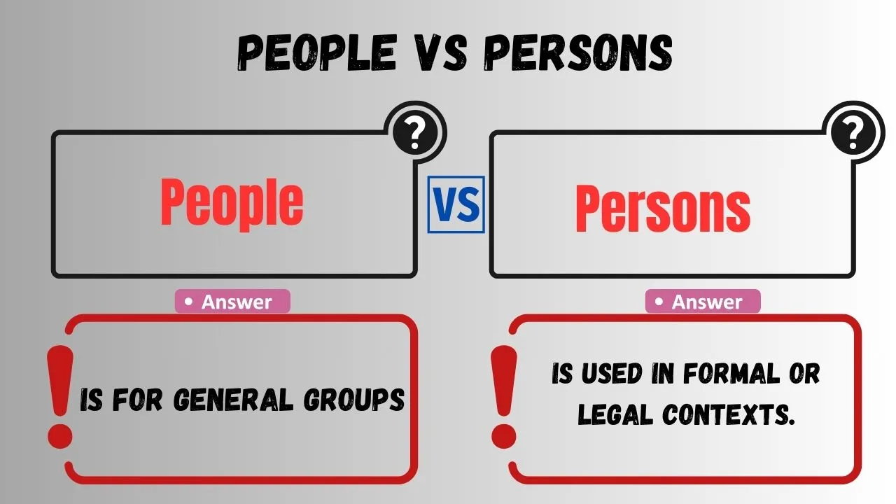 People vs Persons