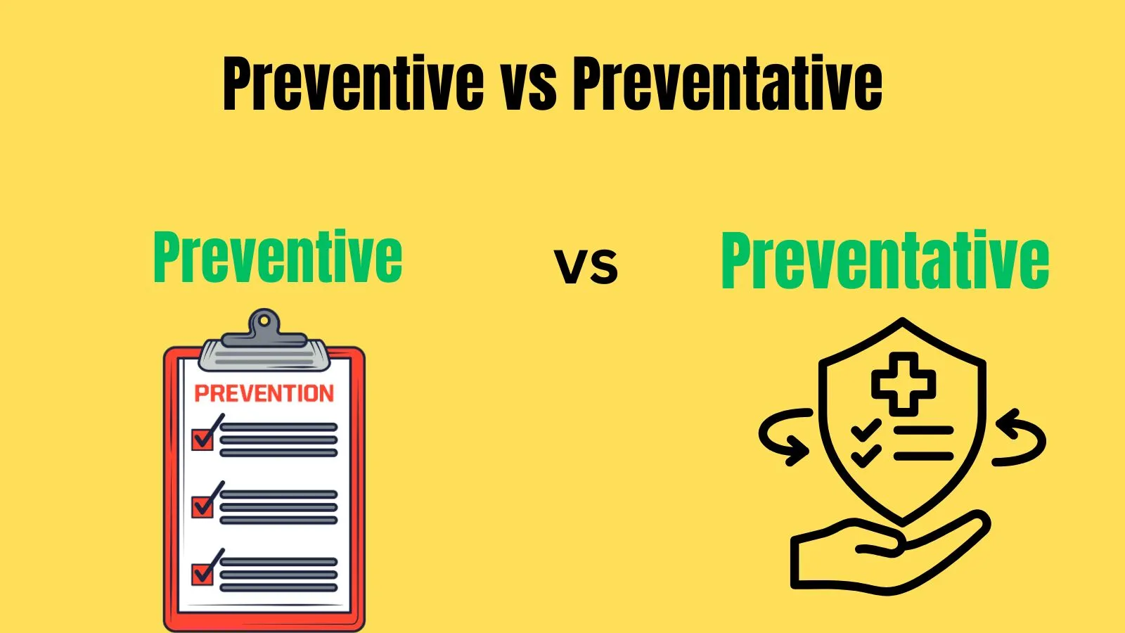 Preventive vs Preventative