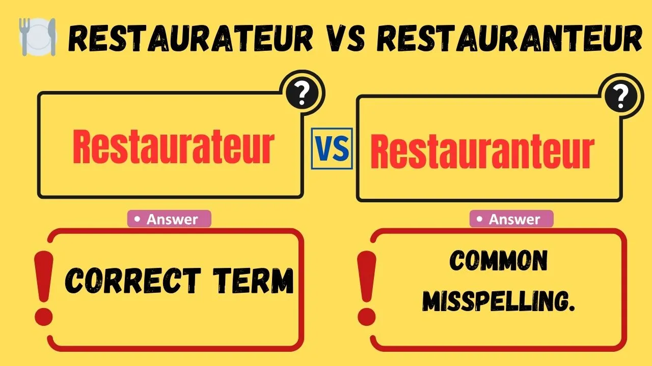 Restaurateur vs Restauranteur