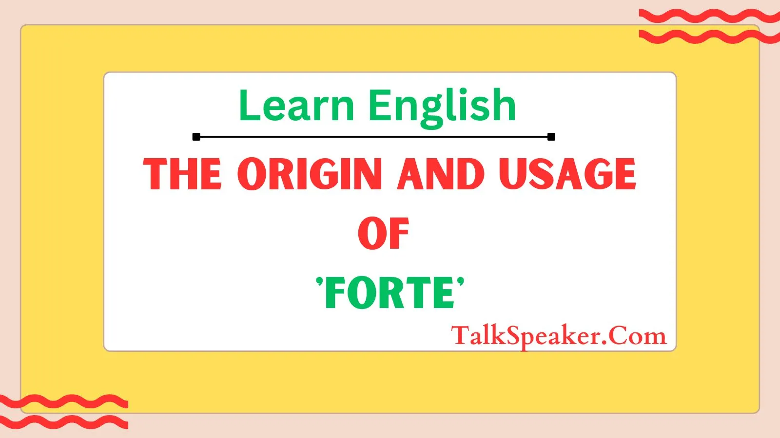 The Origin and Usage of 'Forte'
